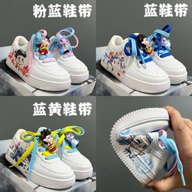 Nike Fuerza Aérea 1 zapatos de dibujos animados con encaje de velcro para niños-4127  