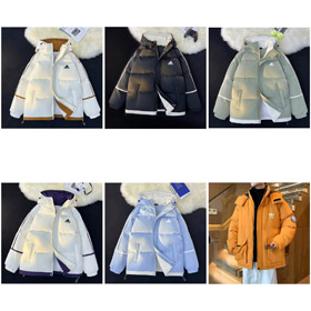 Adidas capucha cálido y cómodo casual chaqueta de abajo-4354  