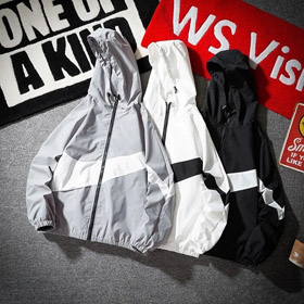 Nike Retro Deportes Stand Collar Logo impresión tejido manga larga chaqueta-4367  