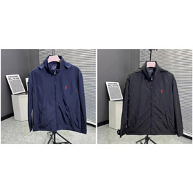 Polo Ralph Lauren con capucha con cremallera Logo-bordado chaqueta ligera-4390  