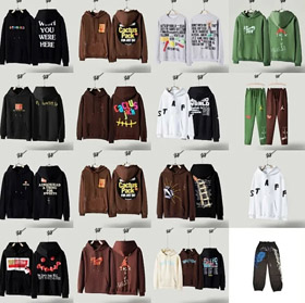 Travis Scott Cactus Jack sudadera pareja traje chaqueta pantalones-4408  