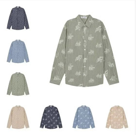 Dior botón abajo camisa de manga larga-4424  