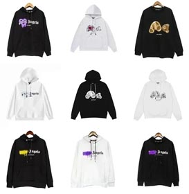 Sudadera con capucha de esquina de palma