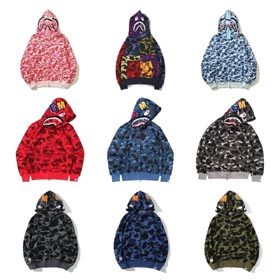 BAPE capucha con cremallera