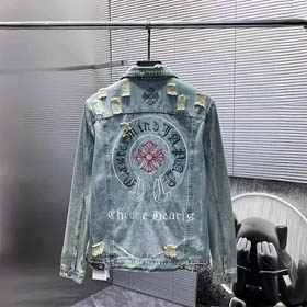 Chaqueta vaquero de corazón de cromo