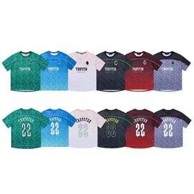 Uniforme de baloncesto trapstar, uniforme de fútbol, camiseta de manga corta para parejas deportivas